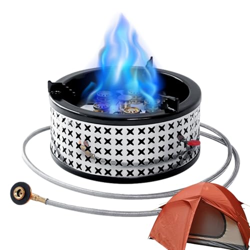 Gas Stove | Camping Stove 15.8 kW | Resistant Camping Stove | for Barbecue Picnic Outdoor Kitchen Hiking Trekking