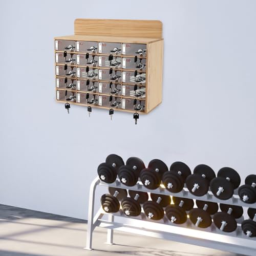 Caja de almacenamiento para teléfonos móviles con gran capacidad y estructura de madera maciza 3