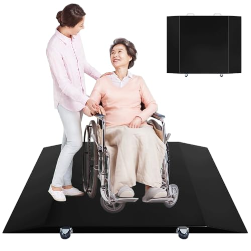 Wheelchair Scale 1000x0.1lb,Digital Medical Scalewith Extended Dual Ramp Portable for Home use