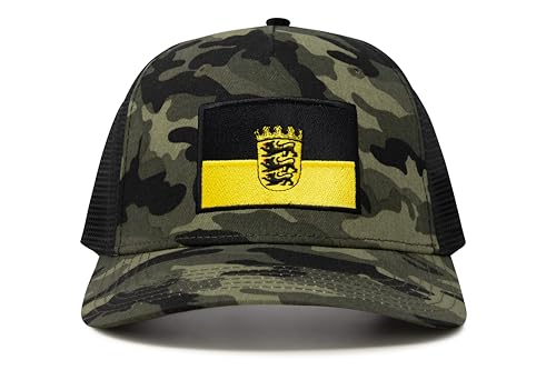 Image of International Tie State Hat for Men and Women, Adjustable Snapback Trucker Baseball Cap with Embroidered Patch