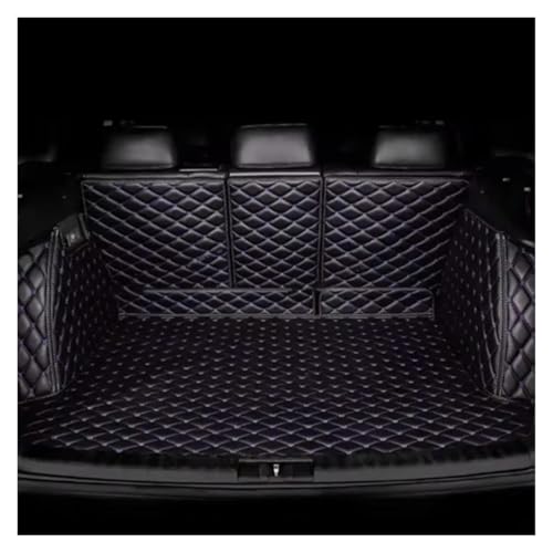 Tapis de coffre pour Volvo V90 Break 2017-2024 protection intégrale noir et bleu