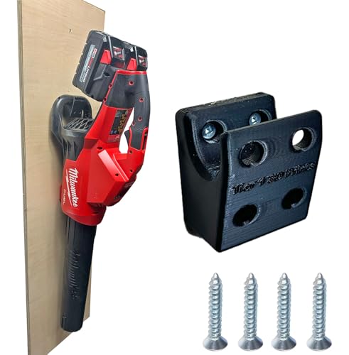 Wall Mount/Bracket Compatible with Milwaukee (2824-20) Dual Battery Leaf Blower