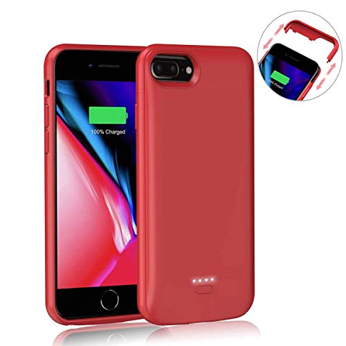 AEDLYK Upgrade Battery Charger Case for iPhone6 plus/6s Plus/7 Plus/8 Plus 5500mAh Rechargeable