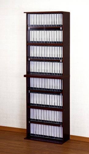 Amazon｜ガラス戸付き DVD&文庫本キャビネット 60 【 棚 本棚 ラック 