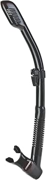 Cressi Adult Diving Dry Snorkel with Splash Guard and Top Valve - Supernova Dry Designed in Italy