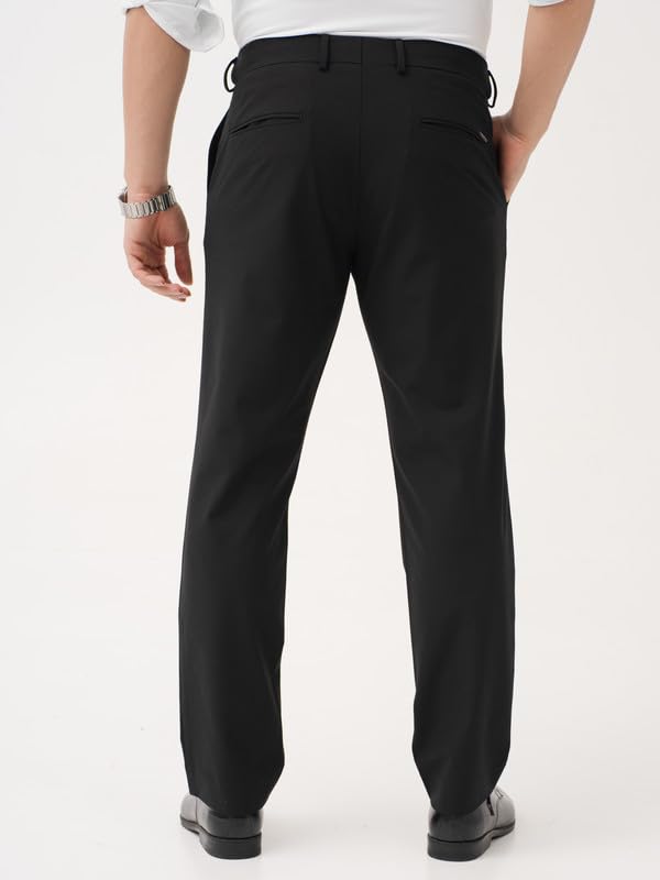 Image of The Pant Project Luxury PV Lycra Stretchable Formal Pants for Men | Stylish Relaxed Fit Men's Wear Trousers for Office or Party | Mens Fashion Dress Trouser Pant