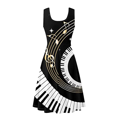 Image of TOADDITDO Womens Summer Sleeveless Tank Dress with 2 Side Pockets XS-4XL Plus Size