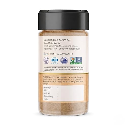 Image of Leely Ginger Powder 125g | Pure & Natural Dry Ginger Powder | No Preservatives, No Added Color | Aromatic Spice for Cooking, Baking, Tea & Ayurvedic Use