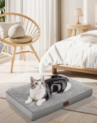 OhGeni Orthopedic Waterproof & Machine Washable Dog Bed for Small Pets, Suitable for Crates, Cat Mat...