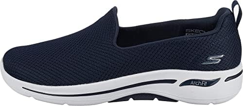 Skechers Women's Go Walk Arch Fit-Grateful Sneakers, Navy/White, 10 | Image 2