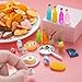 Diinokiy 200Pcs Dollhouse Miniature Food Drinks Bottle Cooking Toys Kitchen Accessories Mini Play Fake Resin Pretend Game Party Tableware Bread Cake Ice Cream 1/12 Doll House Landscape
