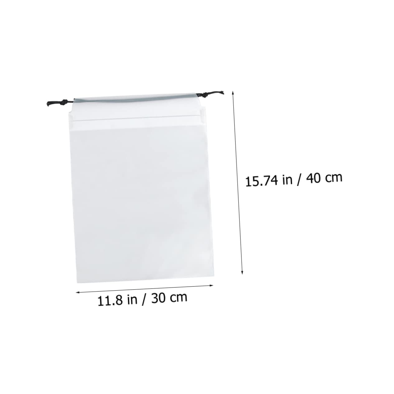 ifundom 30 Pcs Frosted Storage Bag Toys Receive Bag Drawstring Bags Toys for Infants Infant Toy Storage Bags Waterproof Toy Storage Container Pe Child White Water Proof Small Toy