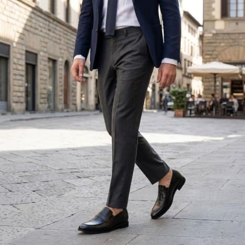 Image of CHAMARIPA Men's Invisible Height Increasing Loafers | 2.76 Inch Elevator Shoes | Genuine Leather Lining | Slip-On for Business Casual & Formal Wear