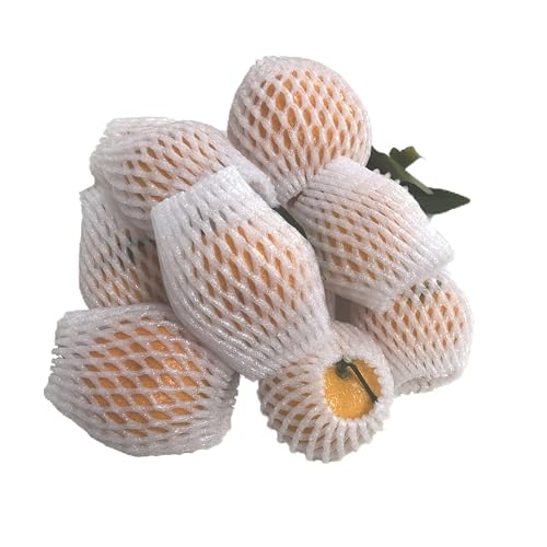 Bolsillo de malla de espuma a prueba de golpes, protección para transporte, botella de copa de vino, artículos frágiles, verduras, frutas, bolsa de malla gruesa, fácil de operar, 20 x 10 cm