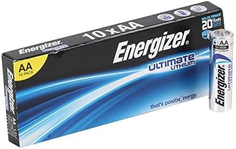 BATTERY, ULTIMATE LITHIUM AA 10PK 633471 By ENERGIZER