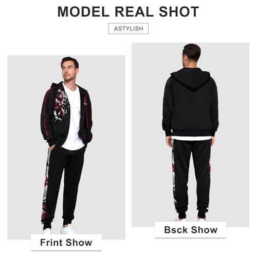 LBL Leading the Better Life Men's Tracksuits Casual Sweatsuits 2 Piece Full Zip Athletic Jogging Sweat Suit Sets2