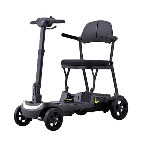 Patinete Eléctrico De Movilidad Plegable, Andador Eléctrico, Faros LED, Cargador Incluido, Panel De Control Fácil De Usar, Velocidad Máxima De 6 Km/H, Certificado para Aviación. 13A