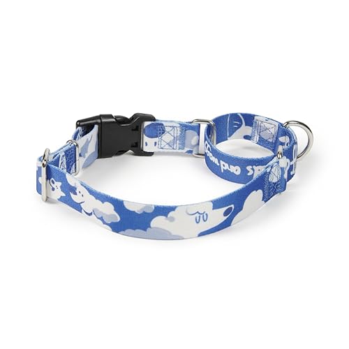 Hyhug Hundehalsband für Welpen und kleine Hunde – Verstellbares Nylon-Halsband mit Weichem Komfort & Strapazierfähigkeit (XXS, Wolkenhund)