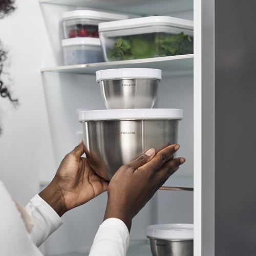 Image of ZWILLING Fresh & Save BOWLS 3-pc Stainless Steel Vacuum Bowl Set