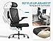 Ergalithic Ergonomic Office Chair - X-Shaped Computer Desk Chair Comfy, Gaming Chair, Office Chair with Lumbar Support, Mesh Office Chairs with Headrests, Desk Chair for Long Hours (Black Silver)