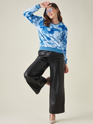 Image of Modeve Self Design Round Neck Casual Women Sweater||Winterwear||
