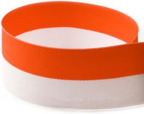 USA Made 1-3/8“ Red & Black Bi Striped Grosgrain Ribbon (Red & Black Ribbon) - 100 Yards (Multiple Yardages Available)