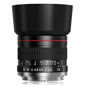 EF 85mm F1.8 Portrait Lens – Medium Telephoto Manual Cameras Lens for Canon EOS Rebel T Series (T8i/T7i/T7/T6/T3i/T2i/4000D/850D/SL3/SL2) & High-End DSLRs (6D Mark II/5D Mark IV/90D/80D/77D)