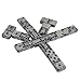 Dominos Set for Adluts - Double 6 Jumbo Domino Set - 28 Thick Marbleized Black and Gray Tiles - Dominoes Set for Adults and Kids, Classic Board Game for Family Nights & Travel (Black & Grey Case)