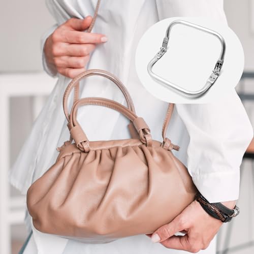 PWGHWG 4 Stück Taschenrahmen Verschluesse, Taschenbügel, Taschenrahmen Kuss, U-Förmig Aluminium-Verschluss für DIY Geldbeutel Handtasche (16cm, 18cm, 20cm, 25cm)