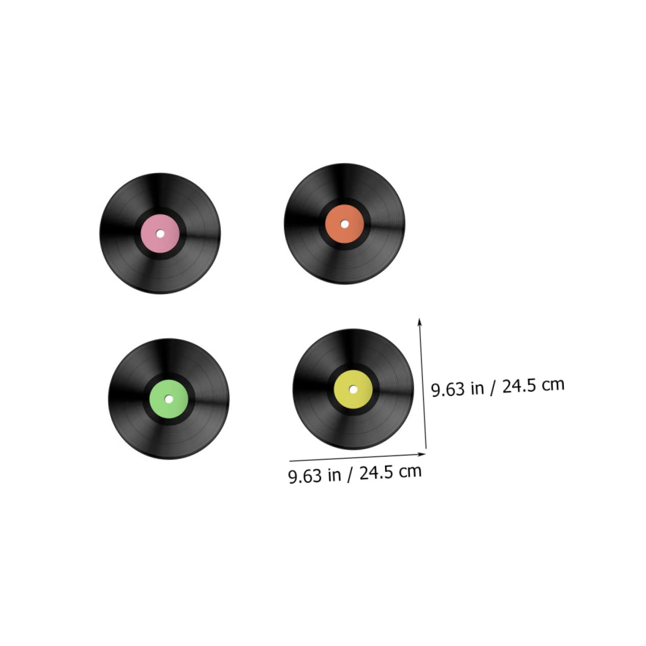 Tofficu 3 Set Adesivo Da Parete Per in Vinile Musica Adesivi Festa Anni '80 Documentazione Coperture Gioia Decorazione Della Parete Cd Decorazione Di Da Parete Estetico Pvc