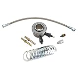 Chevy Hydraulic Throwout Bearing Kit, Compatible with 3 & 4-Speed Clutches, Includes GM Clutch Bearing, Bleeder Screw Assembly, 1/8' NPT Fitting, AN4 12' Braided Stainless Line, .688' Travel