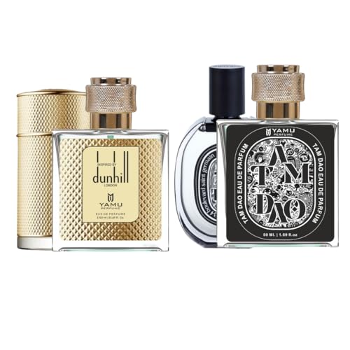 Yamu® Dunhill & Tam Combo Set Luxury Long Lasting Unisex Perfume | Perfume for Man & Woman | Woody, Aquatic, Sweet, Premium Fragrance Scent | Gifts for Men and Women (2x50ML) 1 41K32RY3ghL. SL500