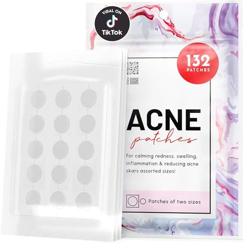 LE GUSHE Pimple Patches for Face (132 Dots) – Hydrocolloid Pimple Patches for Face – Invisible Spot Patches – Hydrocolloid Patch to Help Reduce the Appearance of Spots – Vegan-Friendly