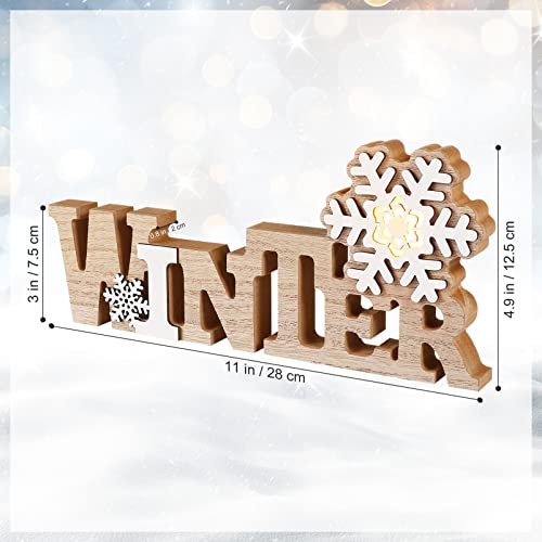 Christmas Log Carving Desktop Ornament: Glowing Light Winter Craft Decoration Accessories for Indoor Home Living Room Office Desk Table Holiday Festival Scene Display - Image 2