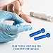EXCEART Bloodletting Pen 200Pcs Disposable Sterile Blood Lancet Needles Blood Collection Pens Twist Top Lancets Glucose Measurements (Blue)