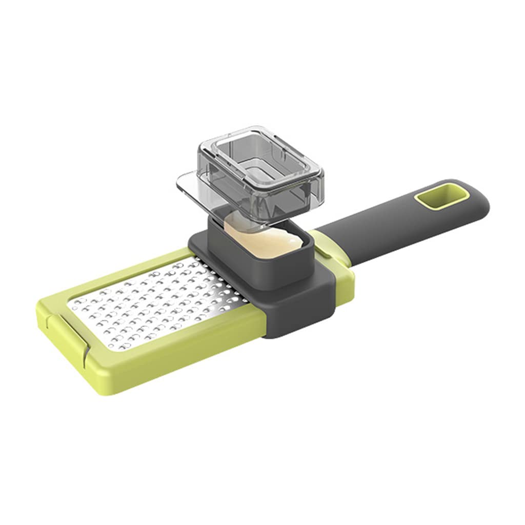 Buxuaaaa Portable Grinding Grater Cutting Garlic Grinder Kitchen Vegetable Chopper Planer Slicer Multi Function Kitchen Grater Stainless Steel Tool