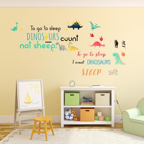Vinilos decorativos dinosaurios para dormitorio 2 piezas miniatura 6