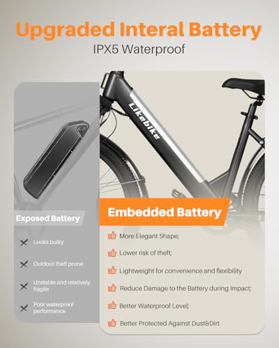Victrip Seeker S Electric Bike For Adults 350W(Peak 540W) 26 Inch Electric Bicycle Step Thru Ebike thumb #3