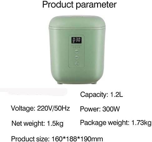 Electric Rice Cooker Portable Multicooker Intelligent Appointment Cooking Pot Insulation Food Warmer 1.2L Kitchen Appliance(E)