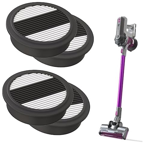ROOMIE TEC HEPA Filter for "Ricky" Cordless Vacuum Cleaner - Pack of 4 Cover