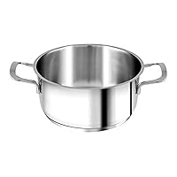 H&H Casseruola Inox Elodie Fondo A Induzione 2 Manici 18 Lt2,5 Pentole Cucina