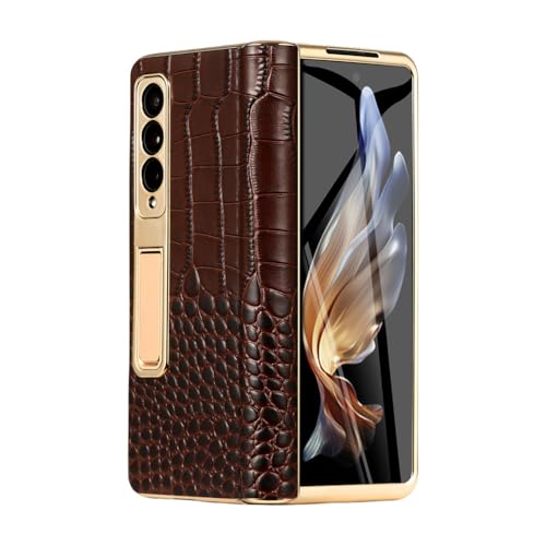 Étui en cuir pour Samsung Galaxy Z Fold 3 4 5 idéal pour le bureau et les appels vidéo