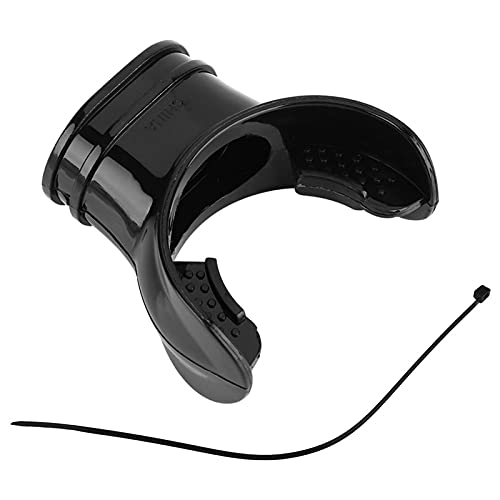 POENVFPO Disposable Diving Mouthpiece, Professional Comfortable Transparent Silicone Snorkel Mouthpiece Spare Replacement for Regulators (Black)