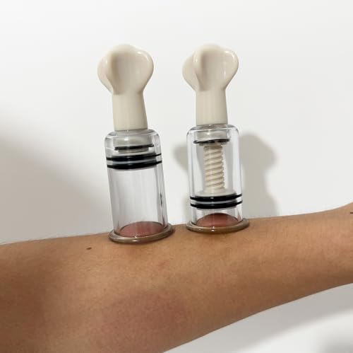 YILUQIFLY Blanc Tétine Sucker Tétine pour femme Extra forte Set de paires Tétine transparente 2 pièces Tétine pour adulte Jouets sexuels (Diamètre intérieur 2CM)