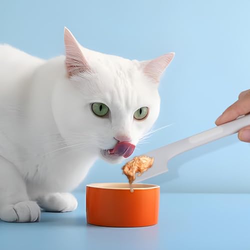 3 Stück Silikon Tierfutter Dosenlöffel Katzenfutter Löffel Praktische Tiernahrung Mischlöffel Haustiere Futter Dosen Rührlöffel Nassfutter Dosenschaufel für Hunde Katzen Tierfutterdosenzubehör
