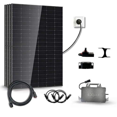 Kit Solaire 2000Wc DMEGC – 4 Panneaux Bifaciaux Bi-verre – Micro-onduleur Sossen 2400W Wi-Fi – Plug & Play