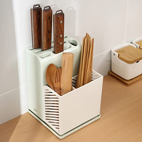 Soporte for cuchillos for el hogar con escurridor de cubiertos 6