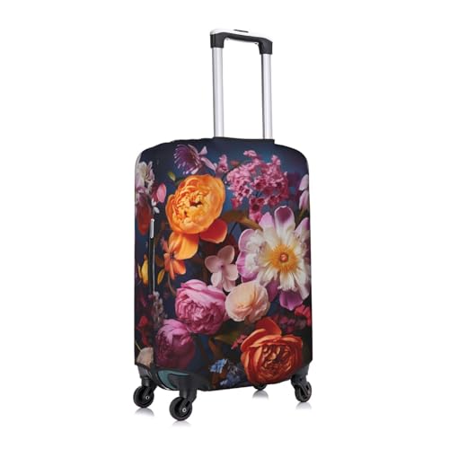 Beautiful Flowers 2 Tsa Approved Luggage Cover For 18-32 Inch Suitcases Scratch-Resistant Stretch Luggage Cover3