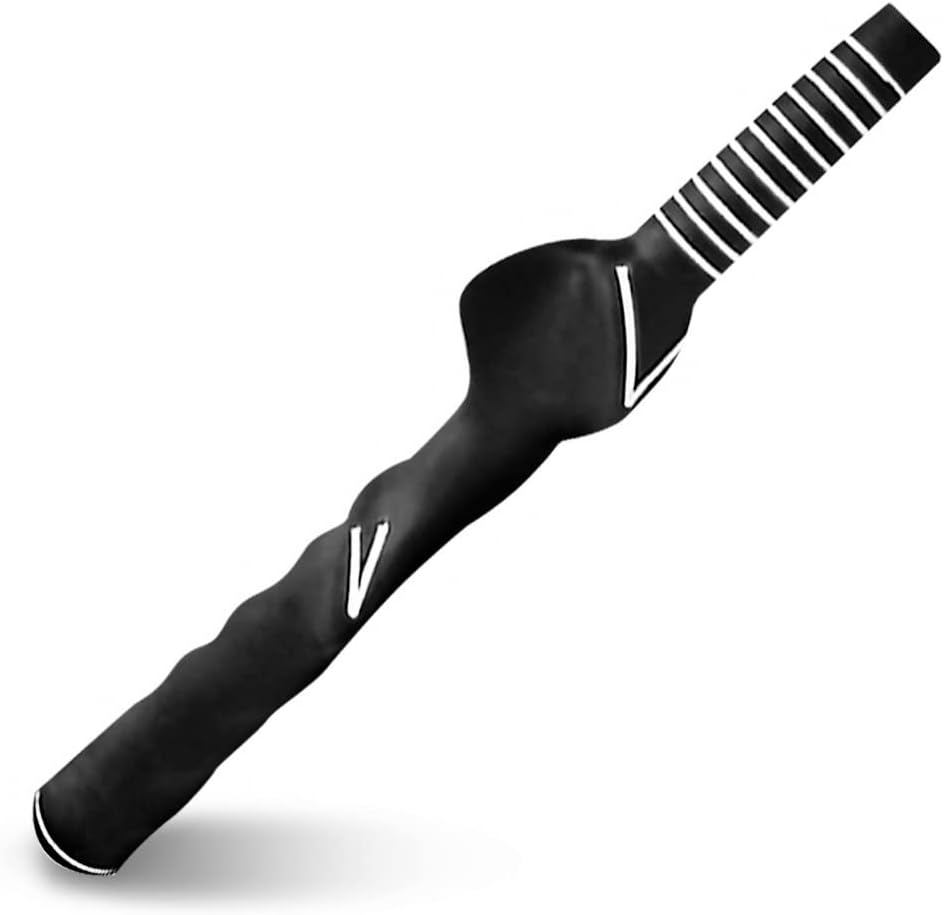 Golf Training Grip, Golf Swing Trainer Training Grip Rubber Black