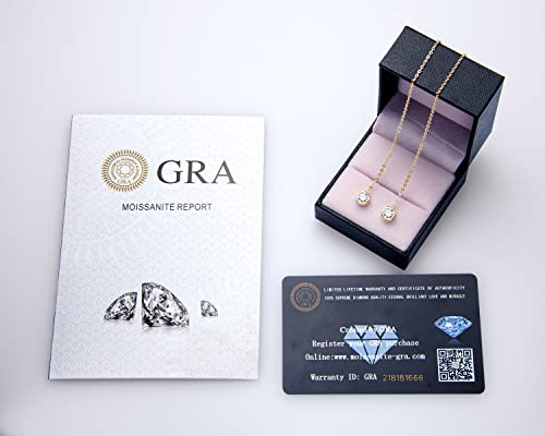 Moissanite Threader Earrings For Women Yellow Gold Sterling Silver Dangle Drop Chains Earring Hypoallergenic Piercing Earring Anniversary Birthday Graduation Christmas Gifts For Her Women Wife Girlfriend #TOP5